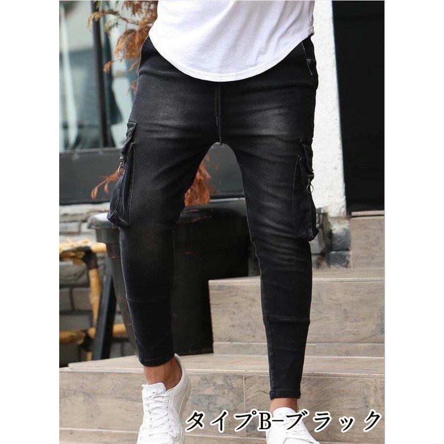 バイクパンツ メンズ デニムパンツ バイク レーシング オートバイパンツ バイクウェア ライダーパンツ 男性 耐磨 カジュアル 通勤 通学 父の日 | ブランド登録なし | 04