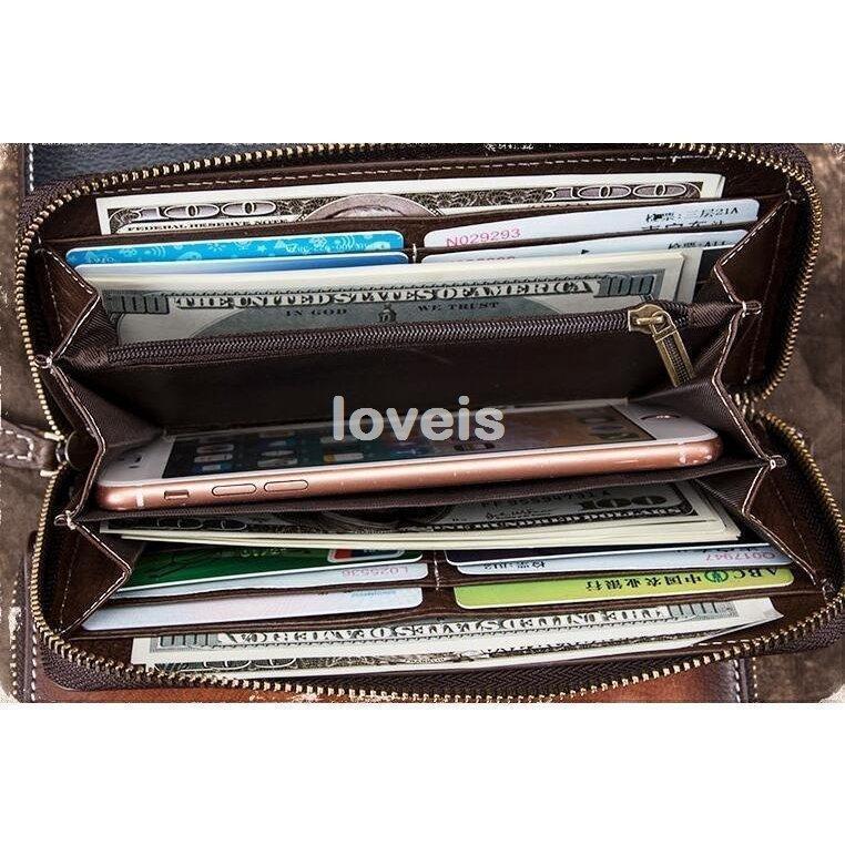 新入荷 復古 財布メンズ 長財布 レザー 革 牛革コードバン ギフトさいふ 仕分け収納 ウォレット 多機能 大容量 男性 ギフト 紳士用 | ブランド登録なし | 15