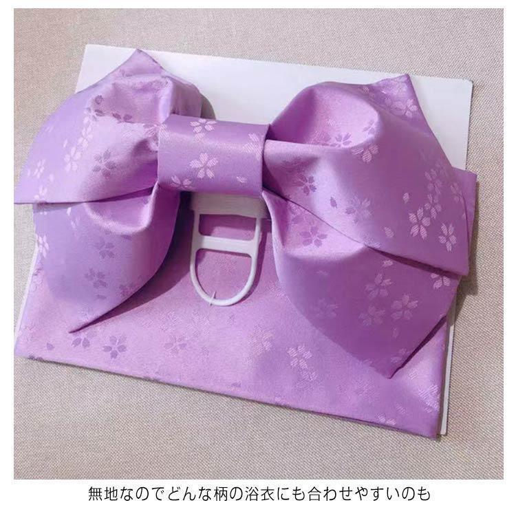 浴衣帯 作り帯 浴衣 単品 初心者 子供 レディース 帯 結び帯 夏用 付け帯 浴衣帯 帯 全11色 夏祭り 夕涼み クローバーレディース 花火大会 | ブランド登録なし | 11