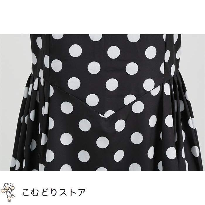水玉柄 レトロワンピース ダンス衣装 舞台ステージ衣装 ワンピース レディース 春夏 レトロ ドレス 50年代 Aライン 膝丈 ドット柄 ワンピース | ブランド登録なし | 10