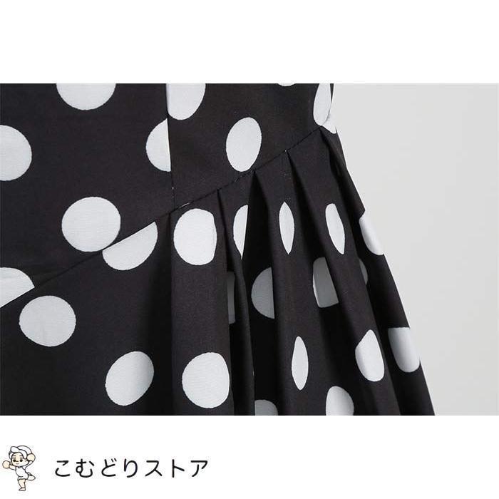 水玉柄 レトロワンピース ダンス衣装 舞台ステージ衣装 ワンピース レディース 春夏 レトロ ドレス 50年代 Aライン 膝丈 ドット柄 ワンピース | ブランド登録なし | 11