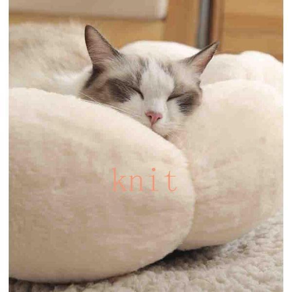 ペット ベッド　猫　犬用ベッド 小型犬用　ドット犬 猫ベッドペットベッド　 ふわふわ 洗える 　ペットべット マット おしゃれ かわいい 花 | ブランド登録なし | 05