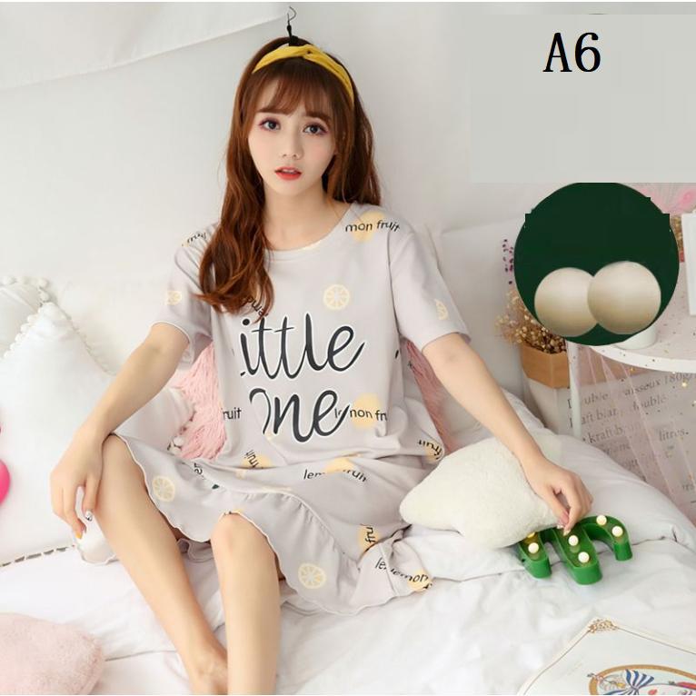 カップ付き ワンピース ルームウェア レディース ロングTシャツワンピース 半袖 パジャマ ブラカップ付き ゆったり 大きいサイズ 半 | ブランド登録なし | 05