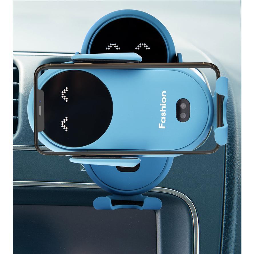 ワイヤレス 充電器 車 車載 スマホホルダー 置くだけ充電 自動開閉式 スタンド iPhone 貼り付け 吸盤 急速充電 充電ホルダー Qi充電対応 | ブランド登録なし | 16