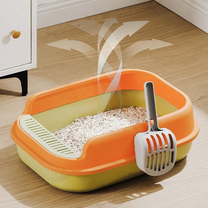 猫トイレ 砂 におい対策 おしゃれ 上から猫トイレ 猫用トイレ用品 ペット用 ネコのトイレ 大型 ペット用 ペットトイレ | ブランド登録なし | 16