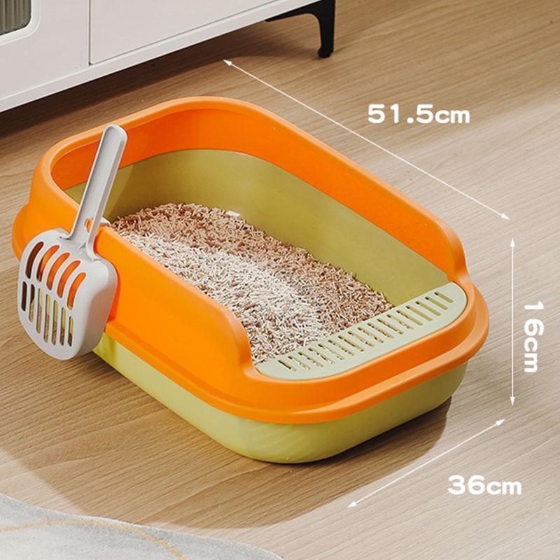 猫トイレ 砂 におい対策 おしゃれ 上から猫トイレ 猫用トイレ用品 ペット用 ネコのトイレ 大型 ペット用 ペットトイレ | ブランド登録なし | 02