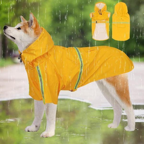 レインコート 犬 フード付き レインウェア 着せやすい 中型犬 小型犬 柴犬 防水 撥水 ペット用 犬用 散歩 カッパ 雨具 雪 雨の日 | ブランド登録なし | 03