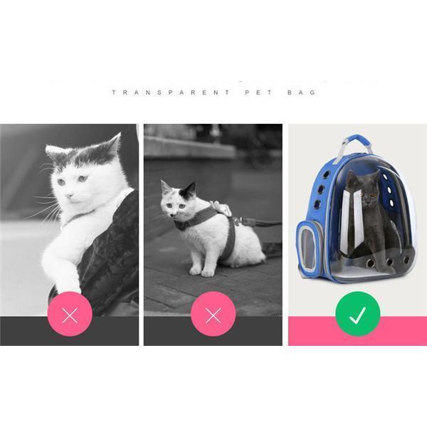 ペット キャリーバッグ 猫リュック 透明 宇宙船カプセル型 小型猫犬用品 猫用品キャリーバッグ ペット用品 軽い コンパクト 通気性抜群 お出かけ用 | ブランド登録なし | 10