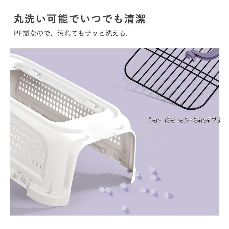 ペットキャリー 犬 猫 キャリーケース キャリーバッグ ペット用キャリー Mサイズ Lサイズ ハード キャリー コンテナ 出入りしやすい2ドア 小型犬 | ブランド登録なし | 12