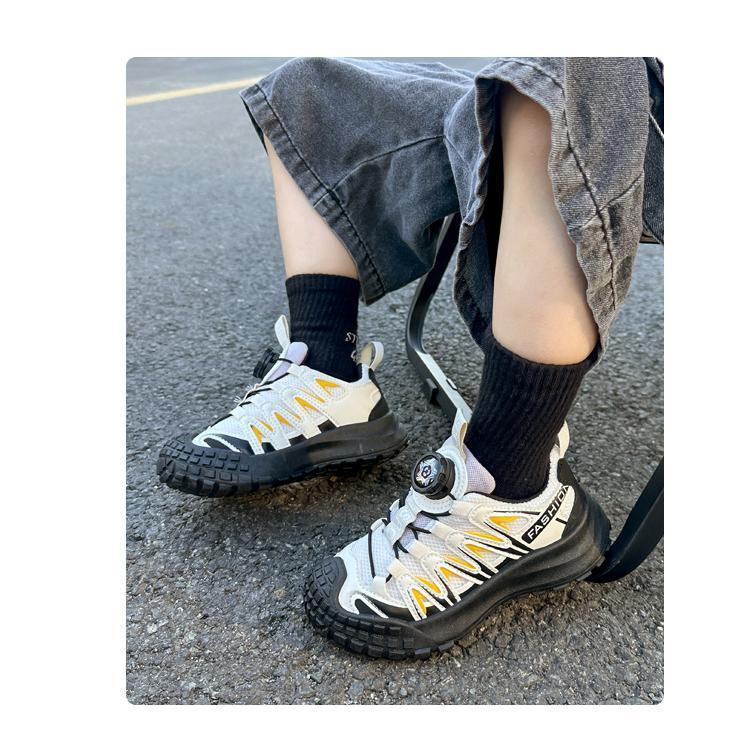 スニーカー キッズスニーカー 女の子 男の子 子供靴 シューズ ジュニア 運動靴 軽量 通気性抜群 ダイヤル式 履きやすい 16.5?22.5cm |  | 12