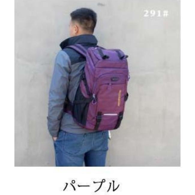 リュック メンズ バックパック 大容量 50L かばん レディース オールシーズン 大型 撥水 登山 通学 通勤 男女兼用 スポーツリュック ジムバッ | ブランド登録なし | 02