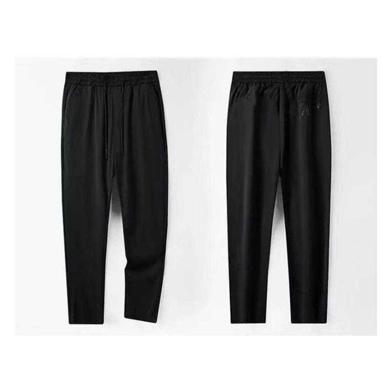 アイスシルク 接触冷感 ロングパンツ イージーパンツ 冷感パンツ メンズ 薄手 ゴルフパンツ ウエストゴム ストレッチ 伸縮 美脚 長ズボン 通気 速 | ブランド登録なし | 13