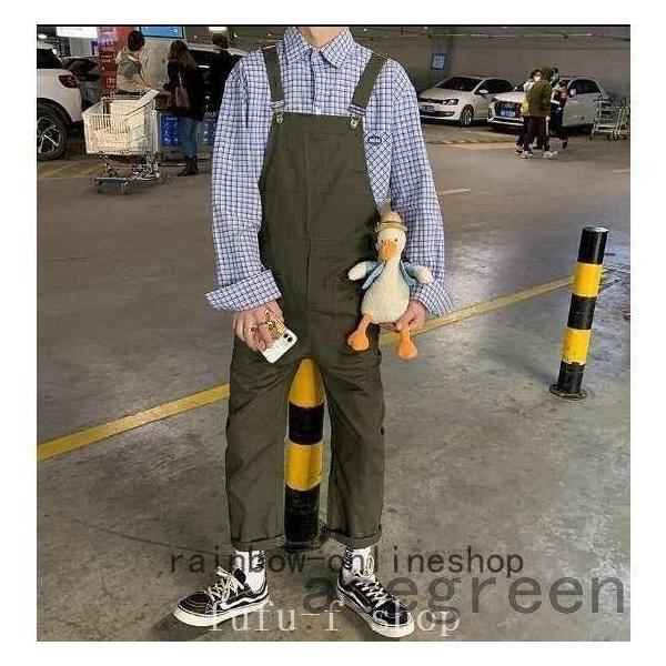 メンズサロペットオーバーオールオールインワンつなぎサスペンダーズボンペインター作業服デニムパンツ色とサイズ選択可 | ブランド登録なし | 02