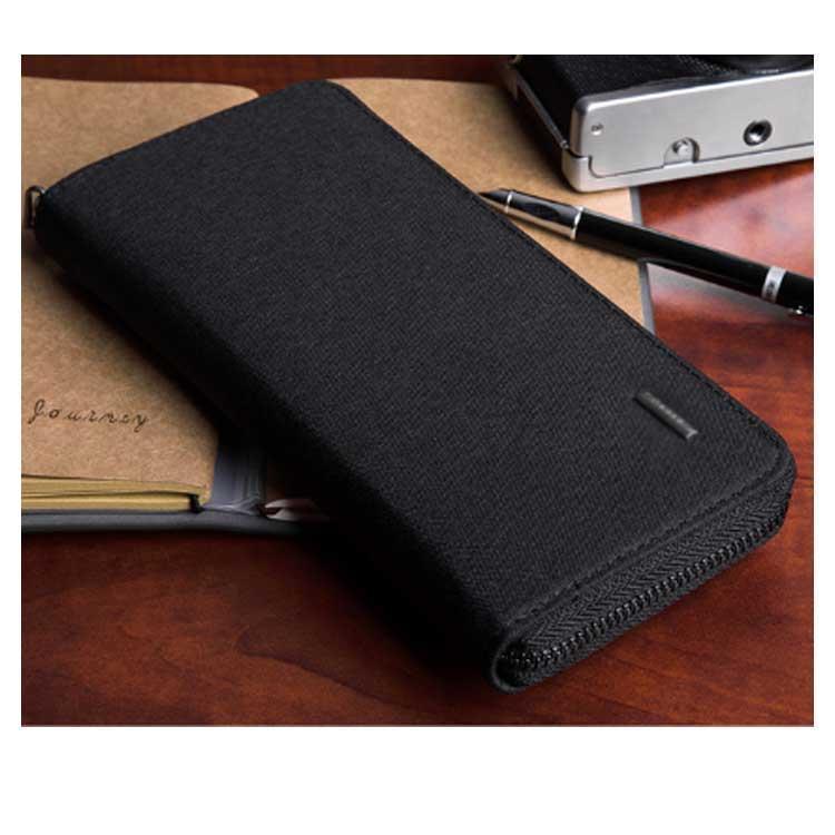 長財布 メンズ財布 オックスフォード ラウンドファスナー 大容量 カード入れ 小銭入れ スマホ収納 防水加工 無地 カジュアル 学生 | ブランド登録なし | 17