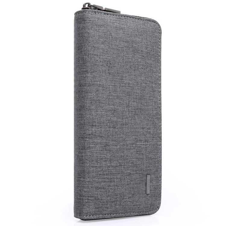 長財布 メンズ財布 オックスフォード ラウンドファスナー 大容量 カード入れ 小銭入れ スマホ収納 防水加工 無地 カジュアル 学生 | ブランド登録なし | 01