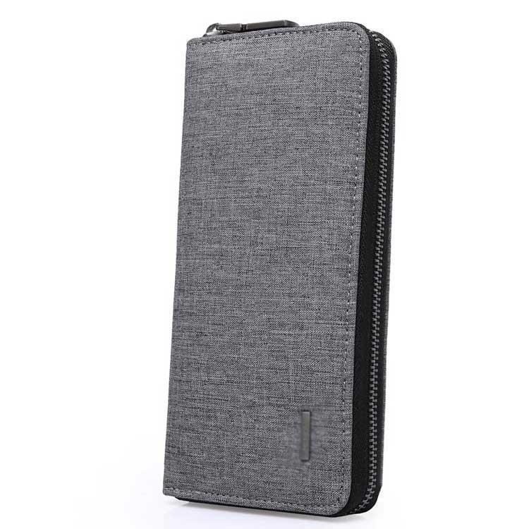 長財布 メンズ財布 オックスフォード ラウンドファスナー 大容量 カード入れ 小銭入れ スマホ収納 防水加工 無地 カジュアル 学生 | ブランド登録なし | 02