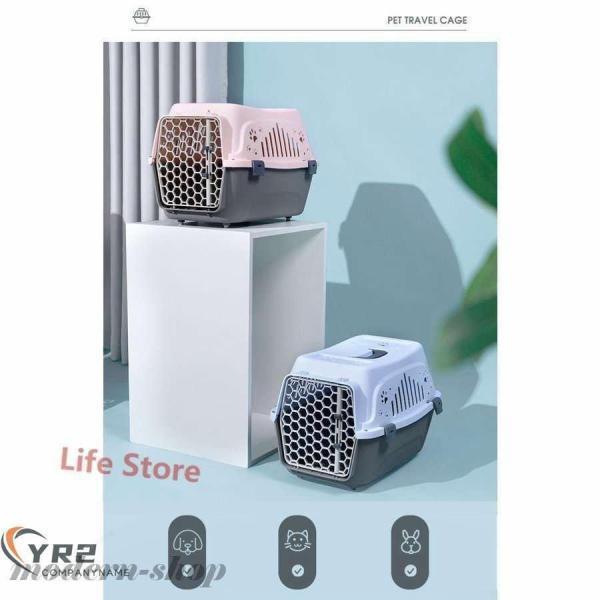 ペットキャリーペットキャリーペット用犬用猫用コンテナキャリーバッグハードキャリーキャリーケースプラスチック防災避難ペット用 | ブランド登録なし | 03