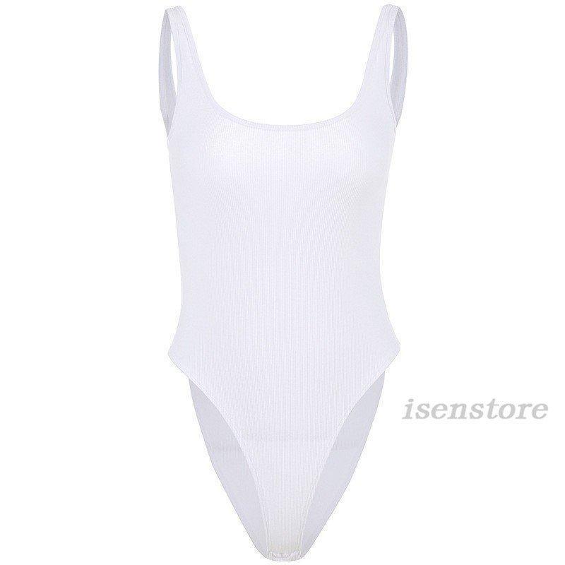 レオタード ボディスーツ インナー アンダー レディース 伸縮素材 ノースリーブ Tシャツ タンクトップ リブニット 無地 カットソー | ブランド登録なし | 02