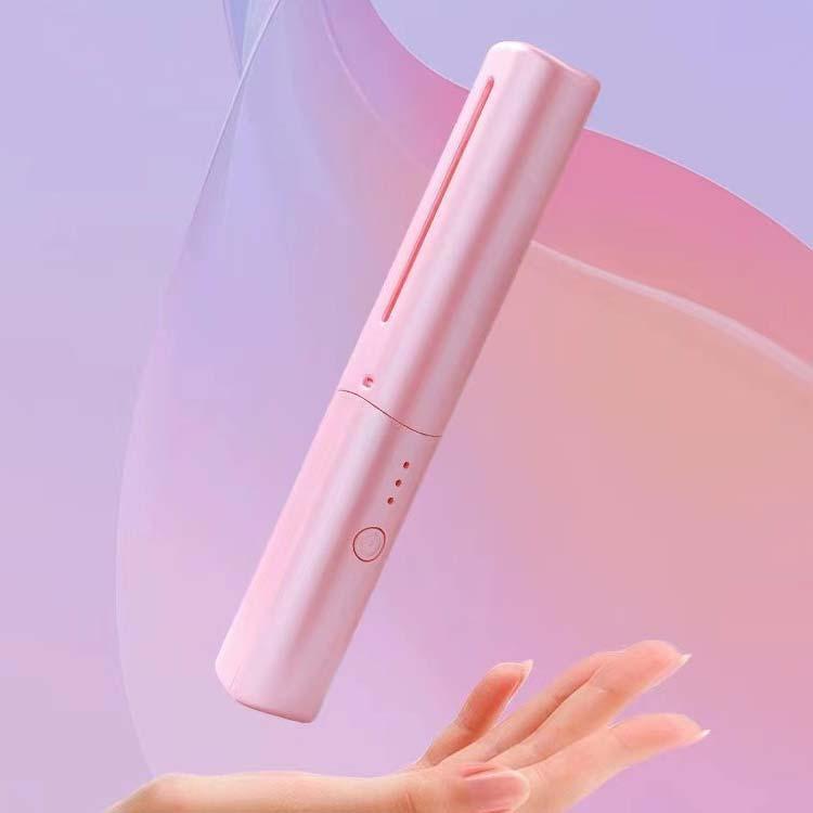 ヒートブラシ コードレス ブラシアイロン ミニ ヘアアイロンブラシ くし型 USB充電式 2way ストレートブラシ 携帯用 カール ヘアアイロン マ | ブランド登録なし | 03