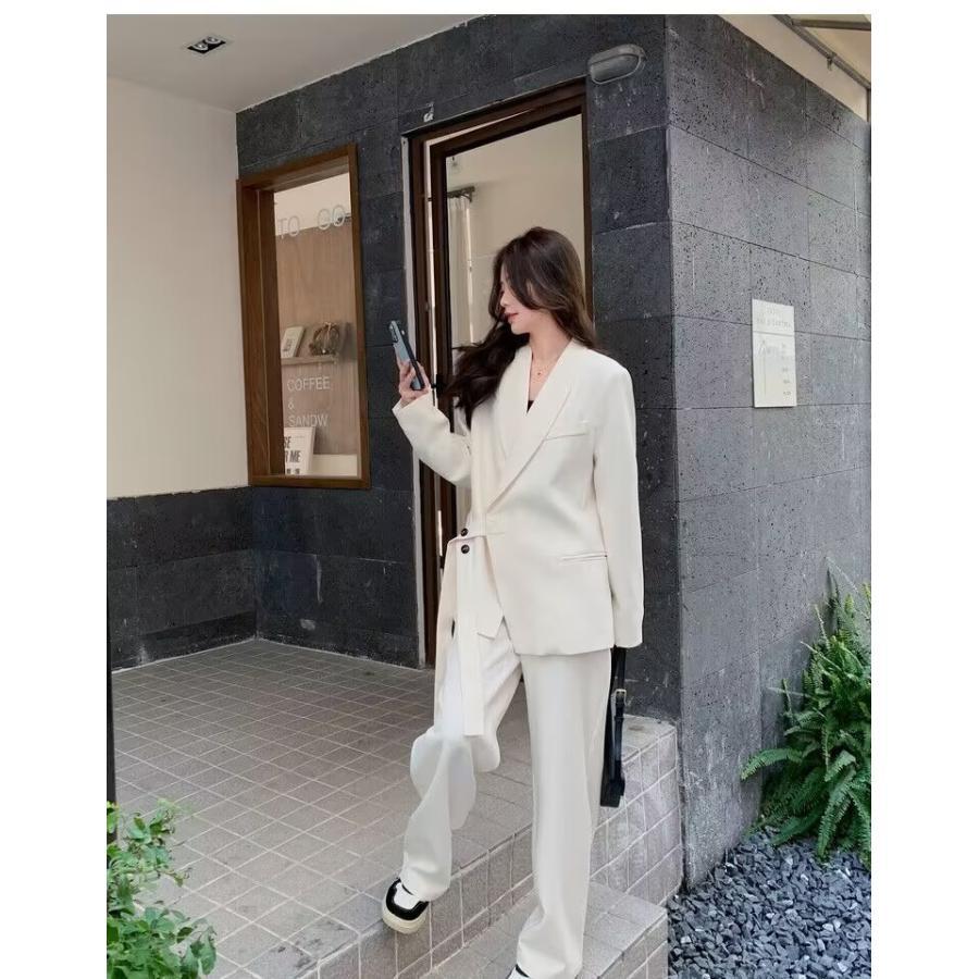 セットアップ レディース スーツ 結婚式 50代 40代 春 夏 秋 コーデ カジュアル 女性用スーツ ママスーツ 母の日 おしゃれ 通勤 着痩せ 服 | ブランド登録なし | 08