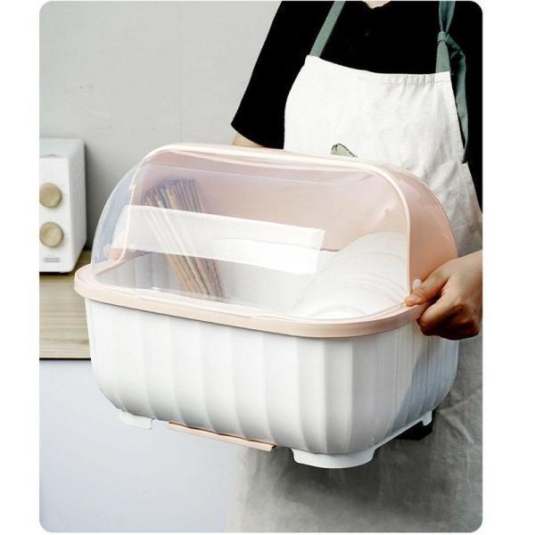 キッチン食器・食器・食器収納棚皿・水切り食器・食器収納箱・食器・食器ケース・蓋付き食器棚 大きいサイズ M/L/XL | ブランド登録なし | 16