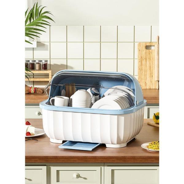 キッチン食器・食器・食器収納棚皿・水切り食器・食器収納箱・食器・食器ケース・蓋付き食器棚 大きいサイズ M/L/XL | ブランド登録なし | 05