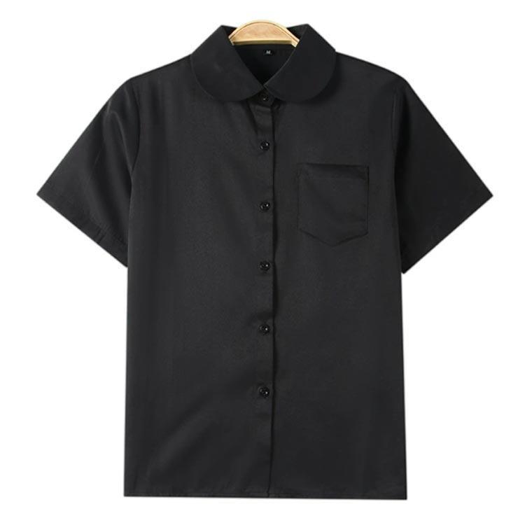 ワイシャツ ブラウス 高校生 半袖シャツ 中学生 半袖 シャツ ガールズ 女子 学生シャツ 丸襟 jk 制服 学生 角襟 学生服 スクールシャツ 夏 | ブランド登録なし | 03