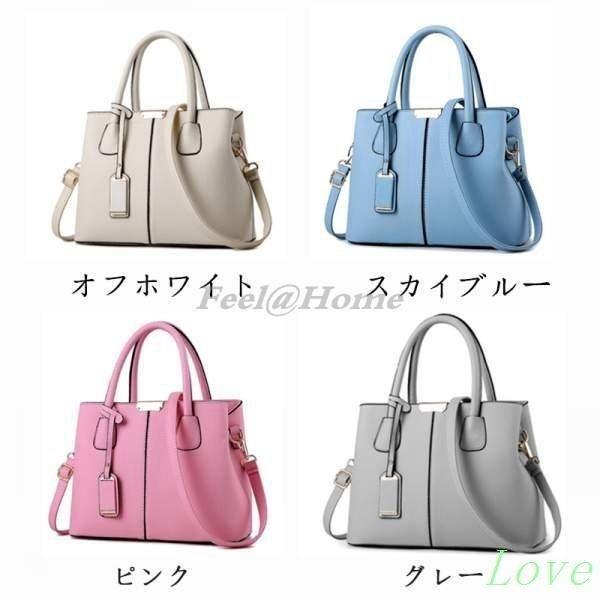 ハンドバッグ レディース トートバッグ ショルダーバッグ バッグ 大容量 PU 防水 新作 2way 手提げ 斜めがけ 通勤バッグ スクエアバッグ | ブランド登録なし | 02