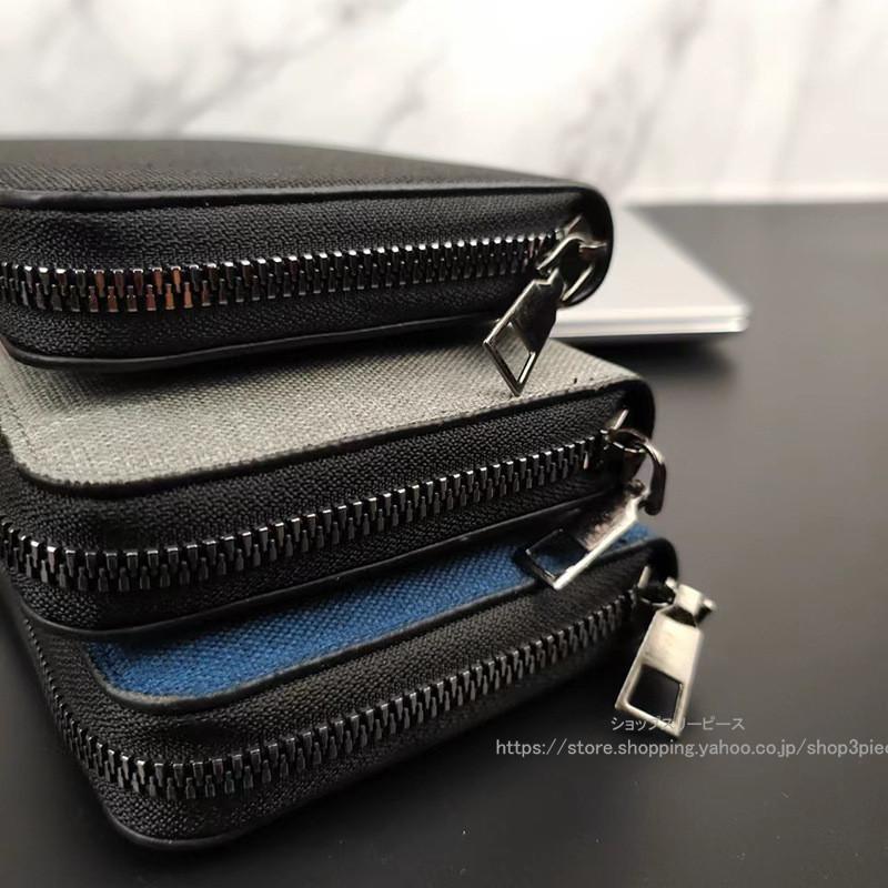 財布 メンズ 長財布 キャンバス レディース ロングウォレット ビジネス 大容量 ラウンドファスナー シンプル 黒 学生 おしゃれ ギフト かっこいい | ブランド登録なし | 08