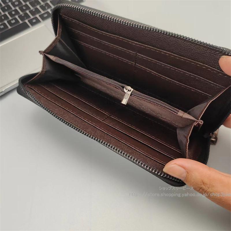 財布 メンズ 長財布 キャンバス レディース ロングウォレット ビジネス 大容量 ラウンドファスナー シンプル 黒 学生 おしゃれ ギフト かっこいい | ブランド登録なし | 11