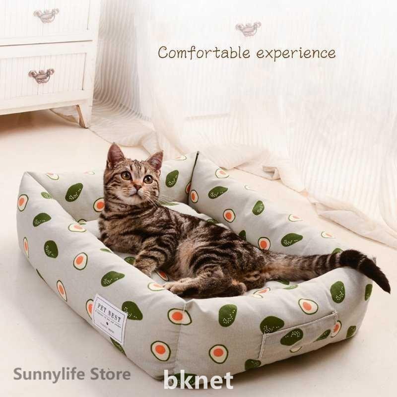 ペットベッド犬用猫用洗えるマットペット用品ふわふわシンブルおしゃれクッション小型中型大型petbed2022新品四季通用矩形 | ブランド登録なし | 02