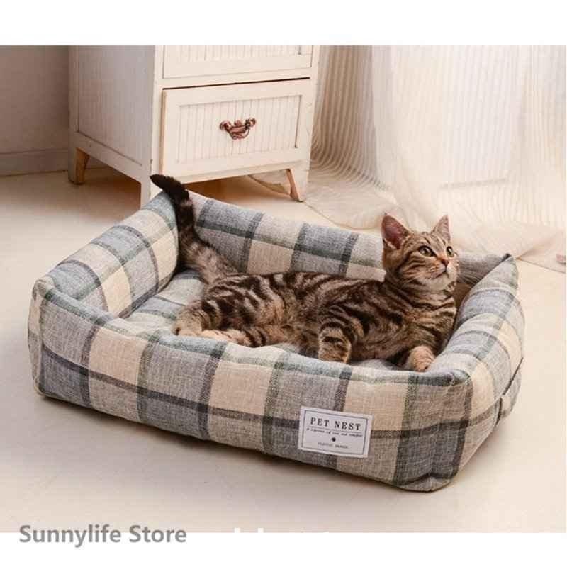 ペットベッド犬用猫用洗えるマットペット用品ふわふわシンブルおしゃれクッション小型中型大型petbed2022新品四季通用矩形 | ブランド登録なし | 03