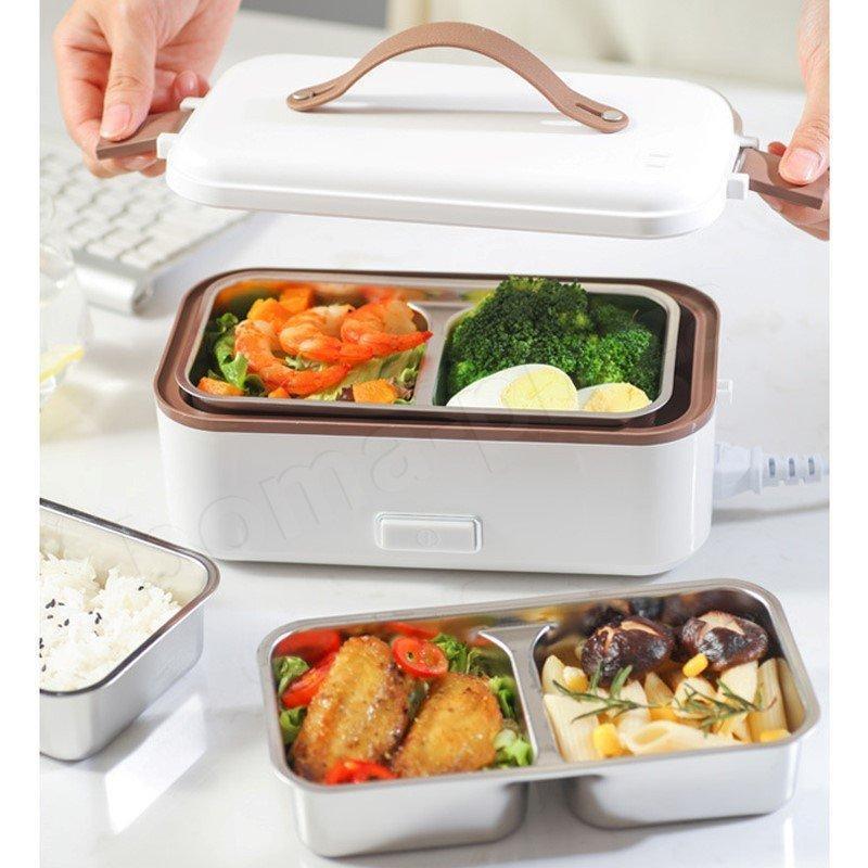 電気弁当箱 2段式 ご飯が炊ける弁当箱 電気ランチボックス 弁当箱 大容量 電気加熱式 携帯便 持ち運び 軽量 操作簡単 母の日 | ブランド登録なし | 07