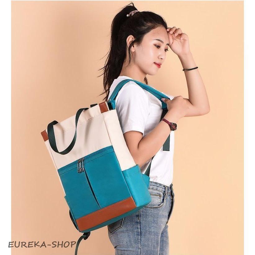 リュック リュックサック バックパック トートバッグ 2way 大容量 A4 カバン デイパック レディース 女性 マザーズバッグ 通勤 通学 ハンド | ブランド登録なし | 01