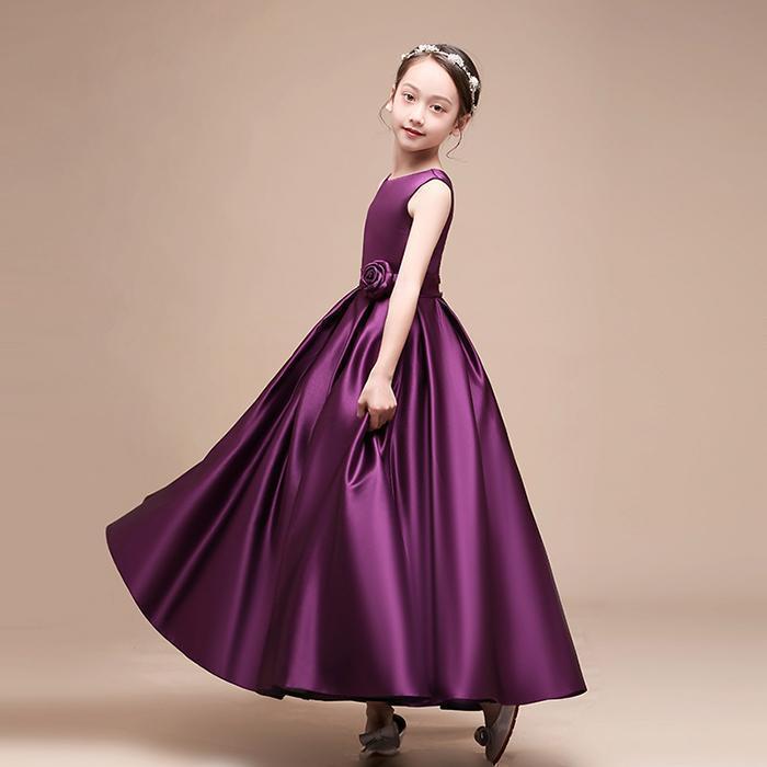 子供ドレス 豪華 タフタ素材 ロング 子どもドレス 女の子 ステージ衣装 ガールズ フォーマルドレス ピアノ バイオリン演奏会 ドレス発表会 | ブランド登録なし | 20