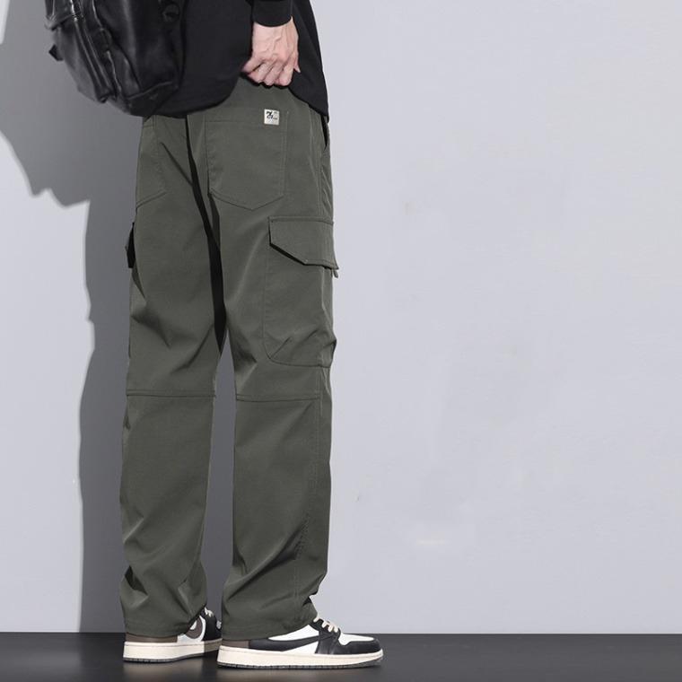 メンズ ワイドパンツ ズボン おしゃれ ゆったり ロングパンツ カジュアル ウエストゴム 無地 カーゴパンツ 冬 春 大きいサイズ | ブランド登録なし | 07