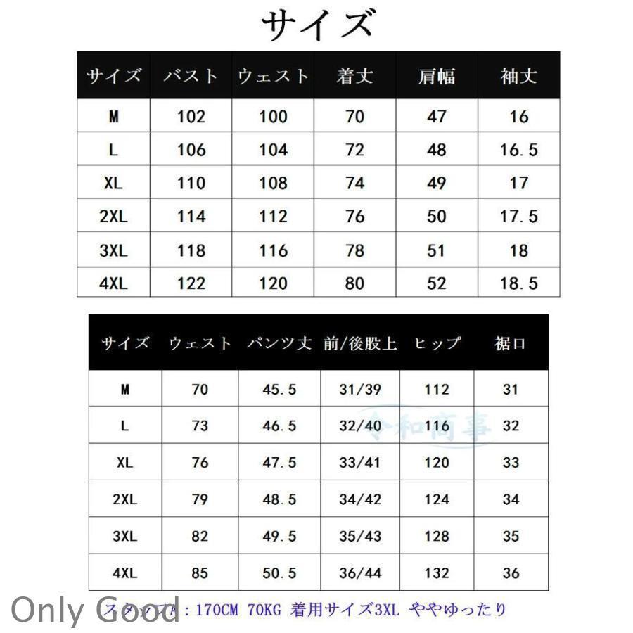セットアップ メンズ 接触冷感 ストライプ柄 ジャージ上下 夏 ノーアイロン 上下セット 大きいサイズ 半袖シャツ ハーフパンツ | ブランド登録なし | 01