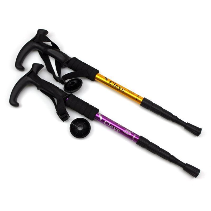 トレッキングポール 登山ステッキ 杖 スティック ストック 登山杖 2本セット アウトドア 折り畳み 長さ調整 敬老の日 滑り止め グリップ | ブランド登録なし | 17