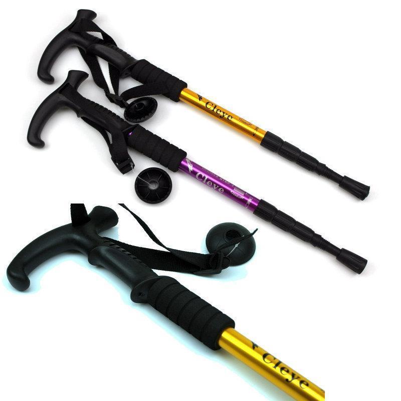 トレッキングポール 登山ステッキ 杖 スティック ストック 登山杖 2本セット アウトドア 折り畳み 長さ調整 敬老の日 滑り止め グリップ | ブランド登録なし | 15