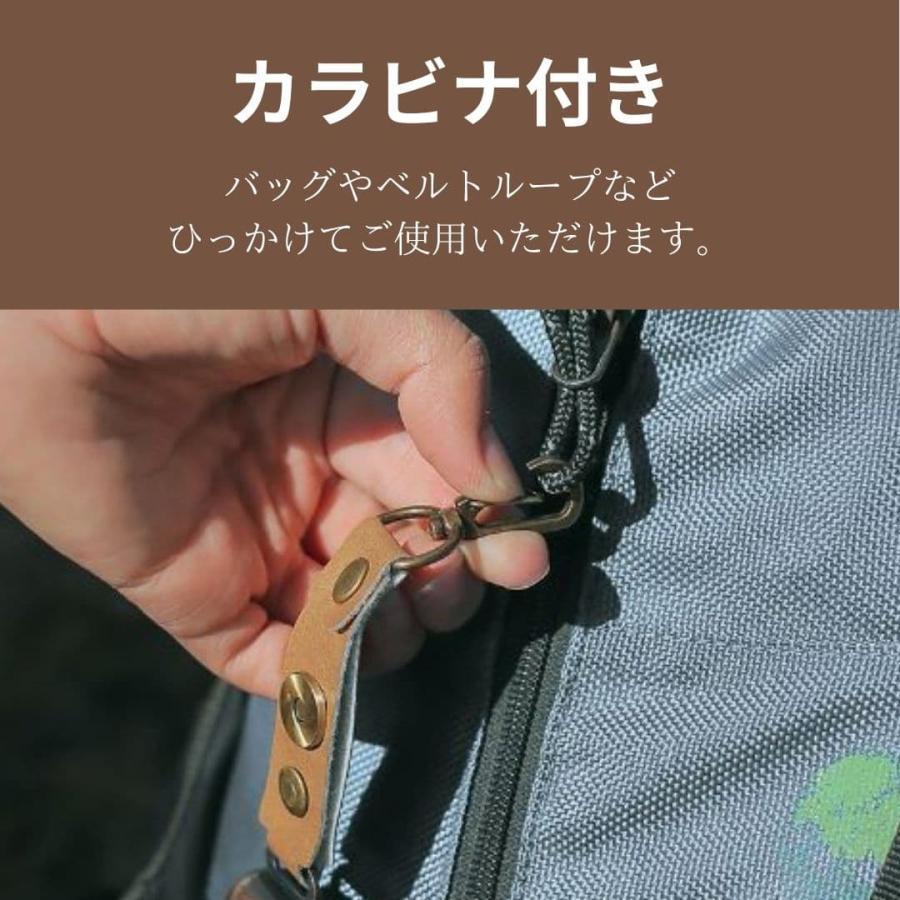 熊よけ鈴熊鈴 鈴 ベル 山鈴 熊ベル 熊よけベル 登山 消音機能 付き カラビナ PUレザー マグネット 磁石 消音 クマよけ 熊よけ 鹿 遭難対策 | ブランド登録なし | 06