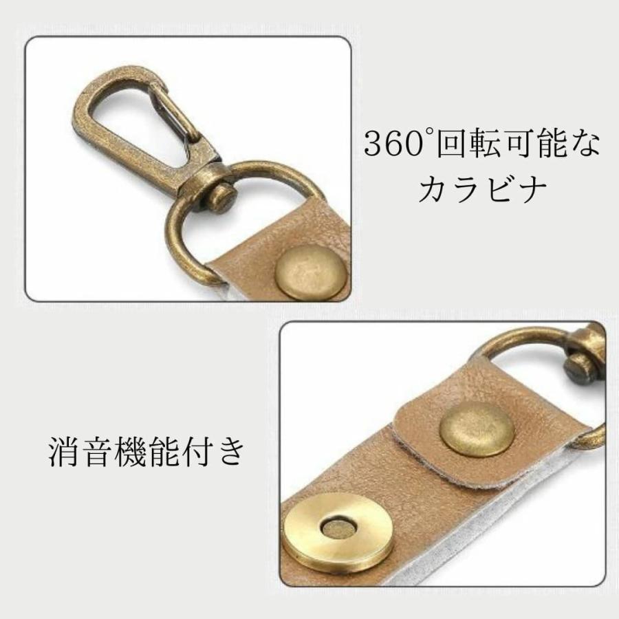 熊よけ鈴熊鈴 鈴 ベル 山鈴 熊ベル 熊よけベル 登山 消音機能 付き カラビナ PUレザー マグネット 磁石 消音 クマよけ 熊よけ 鹿 遭難対策 | ブランド登録なし | 09