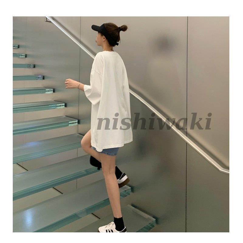 レディース Tシャツワンピース ビックTシャツ オーバーサイズアメコミ ビンテージ プリント 半袖 5分丈 かわいい おしゃれ アメカジ | ブランド登録なし | 13