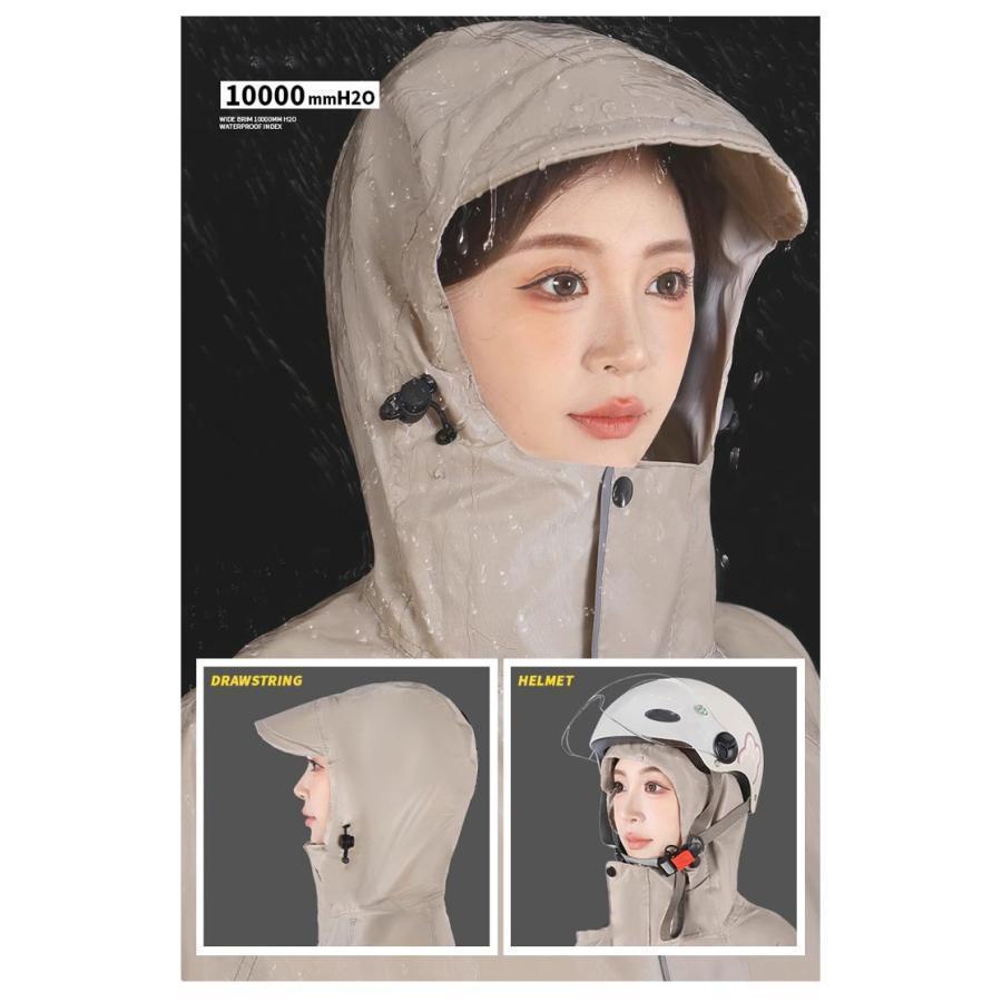 雨具 リュック対応 レインコート 防水 原付ポンチョ レインポンチョ 自転車 防風 メンズ レインコート 梅雨対策 レインコート 防雨 レディース ポ | ブランド登録なし | 10