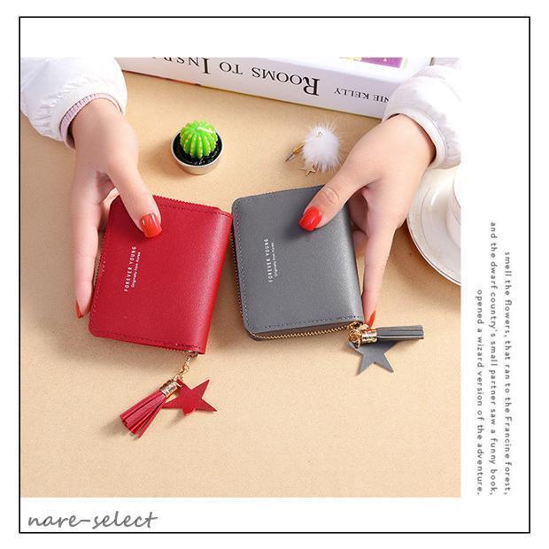 ミニ財布 小銭入れ ミニウォレット レディース ファスナー付き カード入れ コンパクト おしゃれ かわいい 財布 母の日 プレゼント 結婚記念日 | ブランド登録なし | 10
