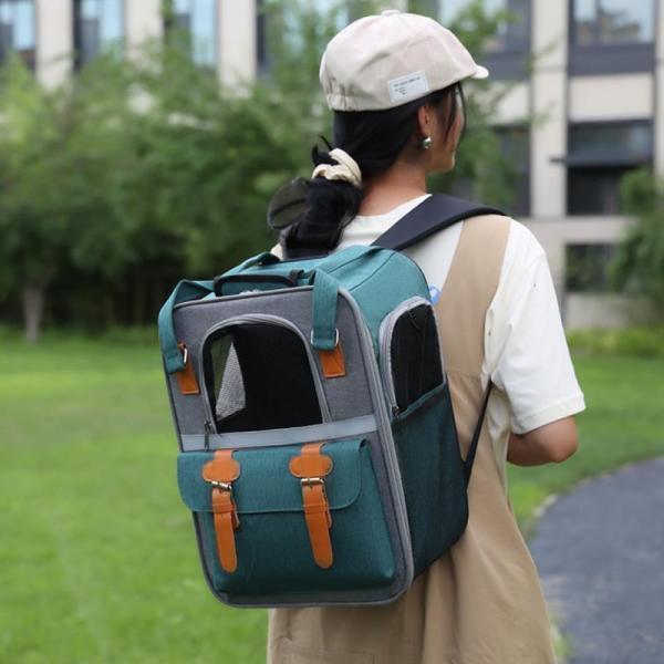 ペットリュック ペット 犬 猫 リュック ペットキャリーケース キャリーバッグ折り畳み式 犬用 猫用 小型犬 小動物 旅行 通院 ペット お出かけ | ブランド登録なし | 17