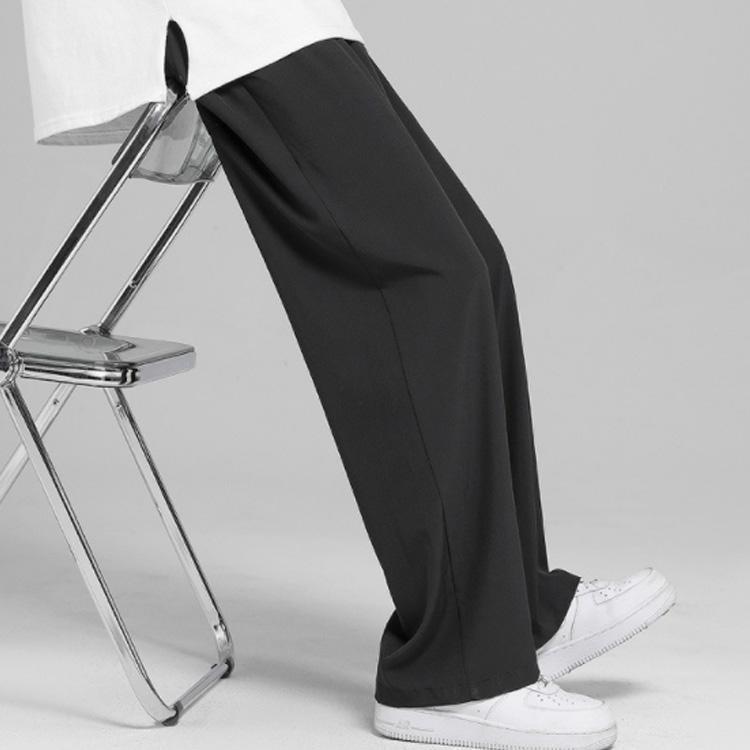 接触冷感 ワイドパンツツータック メンズ ワイドパンツ ロング丈 カジュアルパンツ パンツ チノパン 涼しいパンツ ストレートパンツ ガウチョパンツ | ブランド登録なし | 02