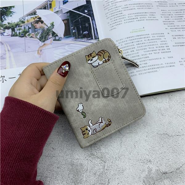 二つ折り財布 レディース ミニ財布 猫柄 短財布 ミニウォレッ 小銭入れ 開運 コンパクト 可愛い 通勤 外出 母の日 プレゼント | ブランド登録なし | 11