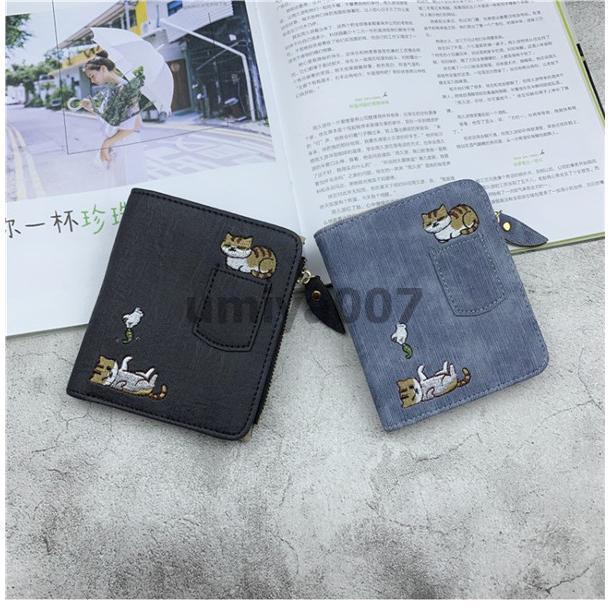 二つ折り財布 レディース ミニ財布 猫柄 短財布 ミニウォレッ 小銭入れ 開運 コンパクト 可愛い 通勤 外出 母の日 プレゼント | ブランド登録なし | 15