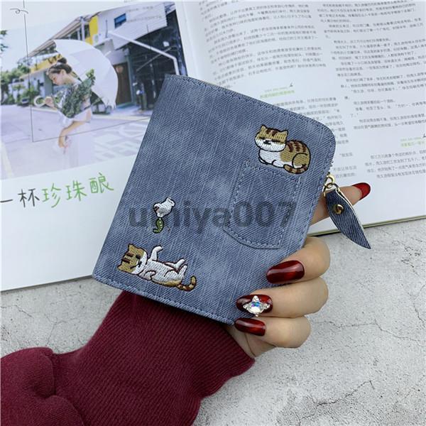 二つ折り財布 レディース ミニ財布 猫柄 短財布 ミニウォレッ 小銭入れ 開運 コンパクト 可愛い 通勤 外出 母の日 プレゼント | ブランド登録なし | 09