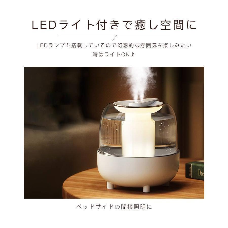 加湿器 音波式 空気清浄機 4L大容量 加湿機 卓上 上部給水 オフィス 家庭用 静音 除菌 オート湿度コントロール 持続/間隔噴霧 | ブランド登録なし | 12